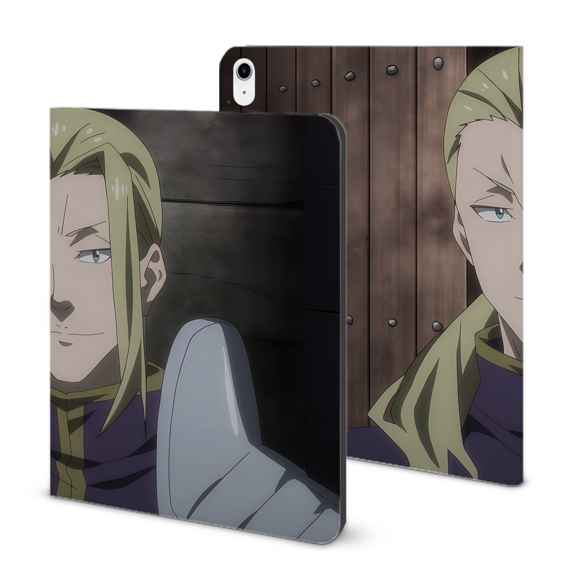 （画像用） 転スラ Regarding Reincarnated to Slime IPad ケース ブック型 PUレザー TPU 耐衝撃 軽量 薄型 ペン収納なし 全面保護 IPad 各モデル対応
